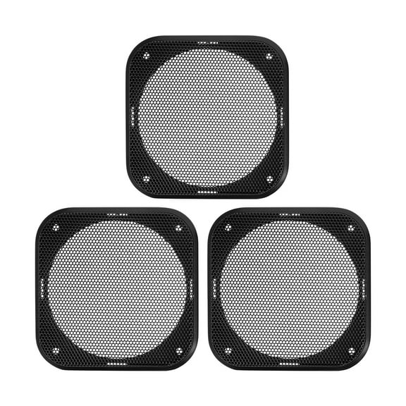 unbranded  3 Pcs Audio Speaker Grille Outdoor Car Subwoofer Speakers Black