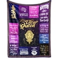 thumbnail image 2 of Virgo Gifts for Women, Virgo Gifts, Virgo Gift, Virgo Birthday Gifts for Women, Virgo Birthday Gift, Virgo Zodiac Gifts, Gifts for Virgo Women Blankets 50" X 60, 2 of 6