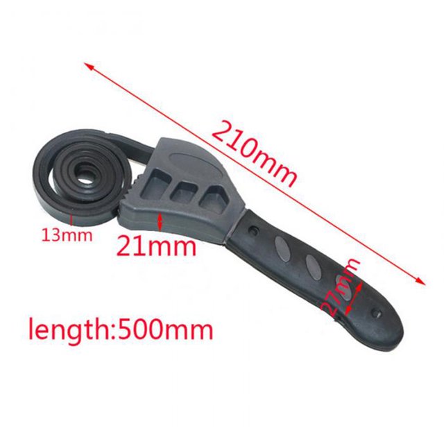 Abrebotellas Ajustable 50cm Llave De Cinturón De Goma Multifuncional Abridor De Botellas Ajustable Auto Filtro De Aceite Reparación De Automóviles Llave Inglesa Herramientas De ANGGREK Otros