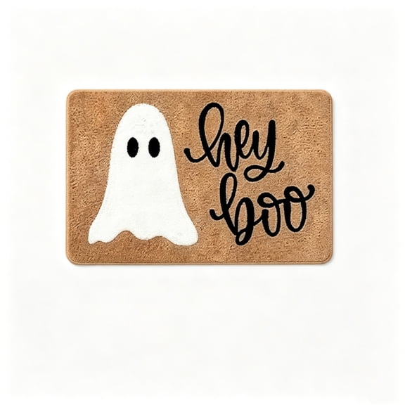 Halloween Thanksgiving Fall Harvest Coir Doormats, Multiple Sizes & Shapes Ghost Pumpkin Bat Welcome Front Door Mats, Non-Slip Outdoor Indoor Entryway Decor Floor Rugs