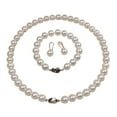thumbnail image 1 of Conjunto de joyas Zulema Collar de concha exquisita 1 par de pendientes para dama, 1 of 6
