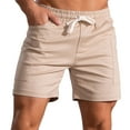 thumbnail image 2 of 2025 Clearance, Men's 5" Bodybuilding Gym Shorts Cotton Jogger Shorts Workout Fitted Drawstring Athletic Sport Shorts with Pockets, 2 of 6