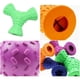 thumbnail image 2 of 1Pc 3 Holes Food Dispensing Dog Toy Dog Chew Toy Tooth Cleaning Natural Rubber Pet IQ Treat Toy for Dog Chewing Playing (Random Color), 2 of 3