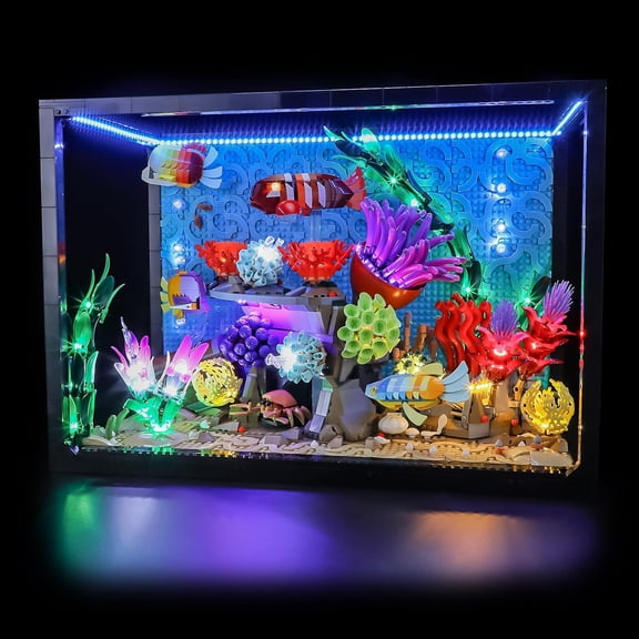 Ylutex LED Light for Lego-10366 Icons Tropical Aquarium Building Blocks Model (Building Set NOT Included)