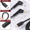 thumbnail image 3 of 0.6FT USB C to DC PD Power Fast Charging Cable, 4.8mmx1.7mm 65W/5V/9V/20V DC Power Cable, Type C Input 3.25A Adapter Jack Converter for Router, Camera, TV Box, Desk Lamp(Black), 3 of 6