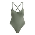 thumbnail image 3 of No Boundaries Women's Sculpting Ruched One Piece Swimsuit, Sizes XXS - XXL, 3 of 4