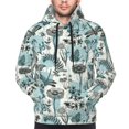 thumbnail image 4 of Hoodies for Men - Flowers In Vintage Long Sleeve Comfrt Men'S Fashion Hoodies & Sweatshirts, Sweatshirts for Men Hoodies Pullover Clothing Clothes with Pouch, 4 of 7