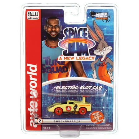 Auto World Silver Screen Machines Sc386 R1 Slot Car 1966 Chaparral 2F