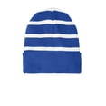 thumbnail image 2 of Sport-Tek ® Striped Beanie with Solid Band. STC31, 2 of 2