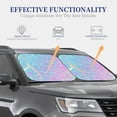 thumbnail image 3 of Kdxio Fantasy Gradient Print 2-Piece Sun Shade Front Windshield - Foldable Car Front Window Sunshades For Most Sedans Suv Truck, 3 of 6