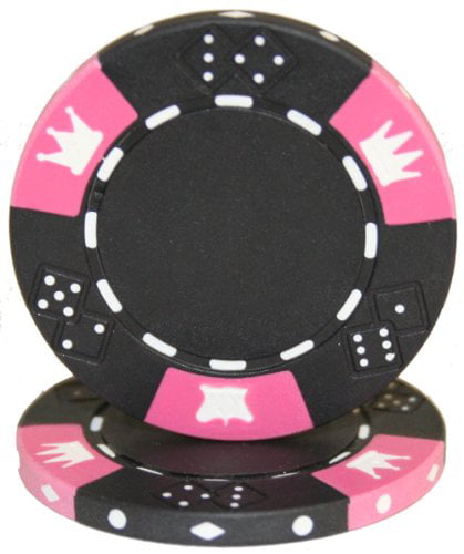 Get 1 Free 50 Black Crown & Dice 14g Clay Poker Chips New Buy 2 