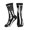3 Black, variant on Athletic Socks Lineman Flag Sport Running Calf Socks Crew Socks for Men Women