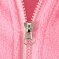 thumbnail image 5 of Vedolay Children Coat Long Sleeve Leopard Zip-Up Hooded Coat Fall 2023 Pink,100, 5 of 5