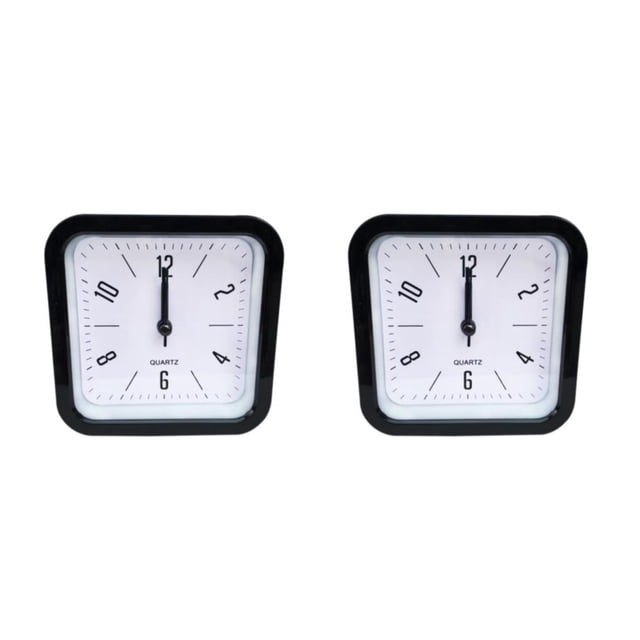 Inteprter Reloj despertador silencioso para cabecera, reloj cuadrado de plástico Digital sin tictac, relojes que funcionan con pilas con luz Type1 NO1