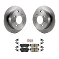 thumbnail image 1 of Transit Auto Rear Disc Brake Rotors and Ceramic Pads Kit for Car Hyundai Sonata Kia Optima Magentis K8A-100886, 1 of 11