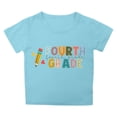 thumbnail image 5 of Miaoju Girls Oversized T Shirt Crewneck Letter Graphic Printed Short Sleeve T Shirt Loose Preppy Tops Kids Summer Clothing, 5 of 5