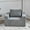 Plain Grey, variant on Waterproof Fabric Single Sofa / Comfort in Multi-Scene Use