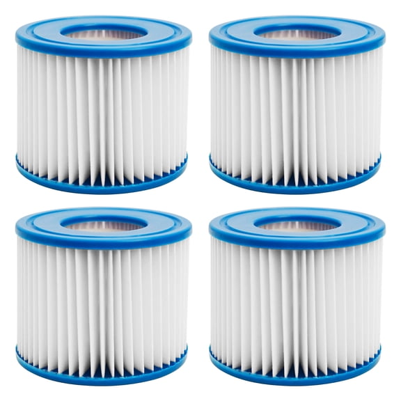 Type VI Inflatable Hot Tub Filters Cartridge and SPA Filters Replacements Compatible with Coleman Saluspa 90352E 58323 90427E, Lay-Z-Spa Hot Tub Filter Cartridge, 4 Pack