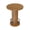 Walnut, variant on Hawsaiy 31.5" Round Bar Table, 39.6" Pub Height Bistro Table, High Top Cocktail Table with Metal Footrest, Modern Kitchen Breakfast Bar Table for Dining Room, Apartment, Home Bar, Natural
