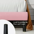 thumbnail image 6 of Allewie King Size Velvet Upholstered Platform Bed Frame with Adjustable Vertical Channel Tufted Headboard, Pink, 6 of 12
