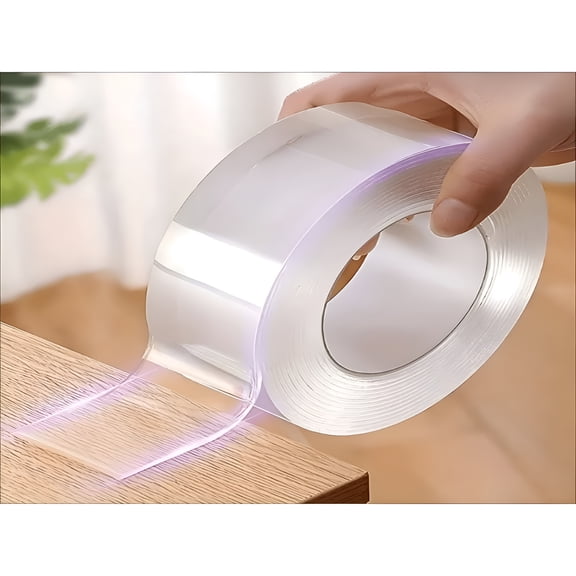 CCOCC 2026 New 1Pc Nano Tape Acrylic Double-Sided Adhesive Transparent Waterproof Traceless High Temperature Resistant & Washable Magic Sticky Tape 300Cm*2Cm