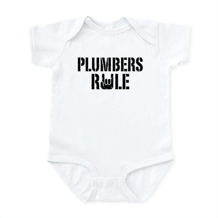 

CafePress - Plumbers Rule Infant Bodysuit - Baby Light Bodysuit Size Newborn - 24 Months