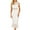 White Womens Summer Dress, variant on USSUMA Women's Sleeveless Scalloped Hem Fitted Floral Lace Bodycon Dress Elegant Ruffle Evening Cocktail Party Pencil Maxi Dresses