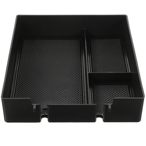 UNOMOR Car Compartment Organizer Center Console Black ABS 1Pack for Organizing Small Items Compatible for 2022 Models