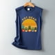 thumbnail image 4 of Camiseta holgada sin mangas con cuello redondo y estampado de moda para mujer Fridja gh4065, 4 of 4