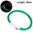 thumbnail image 1 of LED Dog Collar - USB Rechargeable (50cm, Green), 1 of 4