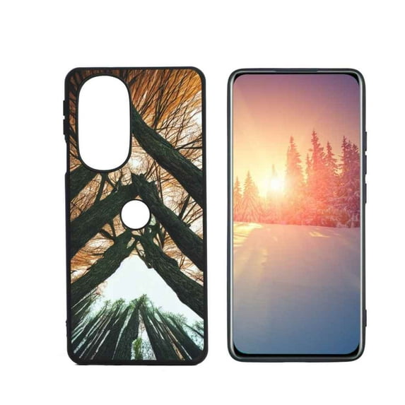 Compatible with Motorola Edge Plus 2022 Phone Case, Wooden-Forest-296 Case Men Women, Flexible Silicone Shockproof Case for Motorola Edge Plus 2022