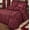 Burgundy, variant on Camelot Matte Satin Damask & Chenille Bedding, Emerald Green, 6-pc King Bedspread Set