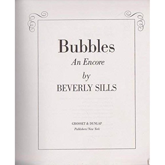Pre-Owned Bubbles: An Encore, 9780448120447, 0448120445, Hardcover, First Edition edition