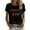 Black, variant on Women's Remember Everyone Deployed R.E.D Friday American Flag On-Friday We Wear Red T-Shirt