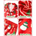 thumbnail image 6 of Girls Chirstmas Pajamas Pjs Set Kids Long Sleeve and Pants Jammies Casual Wear Sleepwear Lounge Clothes Xmas Gifts, Christmas Snowman Size 13-14, 6 of 7