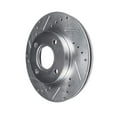 thumbnail image 6 of Detroit Axle - Front Brake Kit for 2005 2006 2007 Ford Focus Drilled & Slotted Brake Rotors and Ceramic Brakes Pads Replacement, 6 of 7