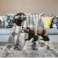 thumbnail image 2 of HENGT Super Soft Sherpa Holiday Throw Blanket - Cozy, Warm White Rustic Design Blanket., 2 of 6