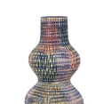 thumbnail image 3 of Decorative Accent Vase, 3 Rounded Accents, 22 Inch Multicolor Ceramic, 3 of 6