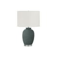 thumbnail image 2 of Lighting Fixtures Lighting, 24"h, Table Lamp, Blue Ceramic, Ivory / Cream Shade, Contemporary,Table Lamps, 2 of 7
