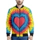 thumbnail image 2 of Chaquetas bomber coloridas con estampado de arcoíris y teñido anudado para hombre 2024, la última moda, chaqueta de vuelo para hombre y mujer, abrigo con cuello alto, tops de gran tamaño, 2 of 4