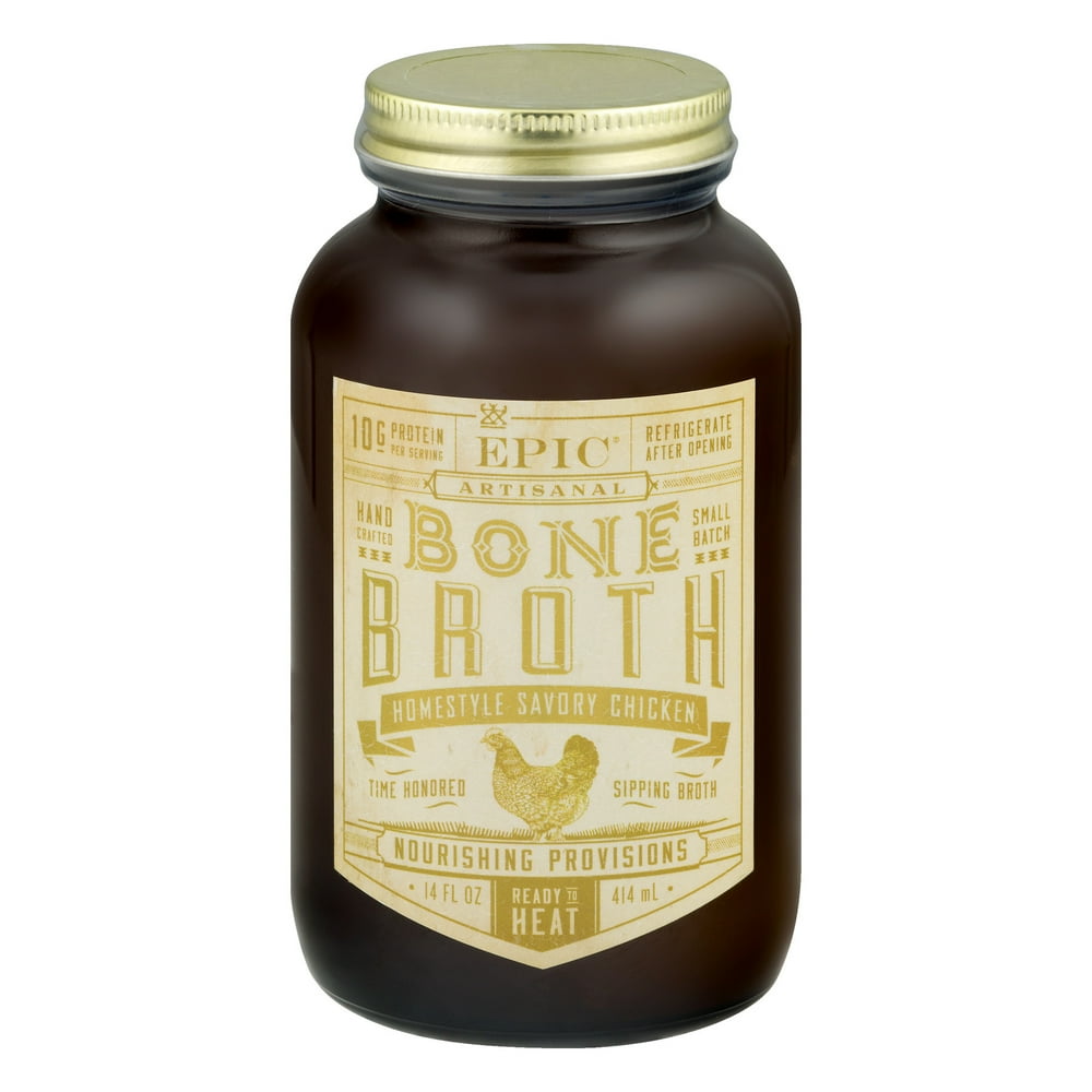 EPIC Bone Broth Homestyle Savory Chicken, 14.0 FL OZ
