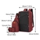 thumbnail image 2 of Conjunto de bolso informal para ordenador portátil bolsa de viaje para libros bolsa larga multifunción con interfaz USB antirrobo para viaje de negocios 3 uds., 2 of 7
