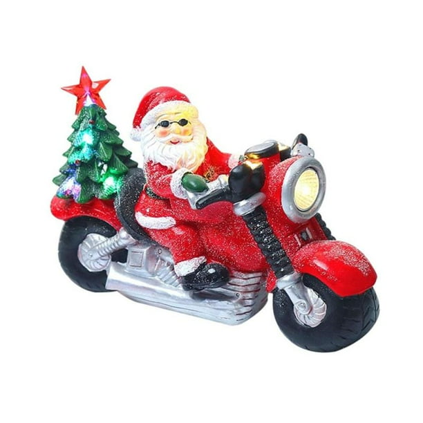 Santa on 2024 motorcycle inflatable