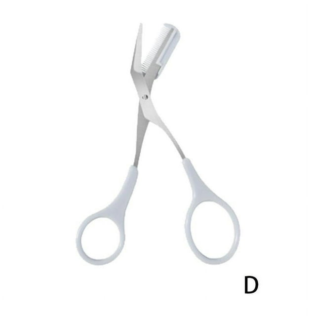 Men Grooming Eyebrow Trimmer Scissors with Comb Shaper