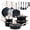 Black, variant on EDX 25-Piece Non-Stick Ceramic Granite Cookware Set with Stay-Cool Handles, Induction Compatible Pots and Pans Set for Healthy Cooking,Beige