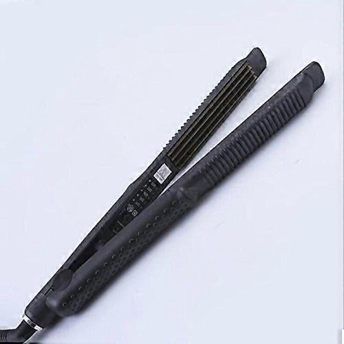 Plancha alisadora de cerámica y rizador de turmalina con control digital de temperatura para cabello húmedo y seco.