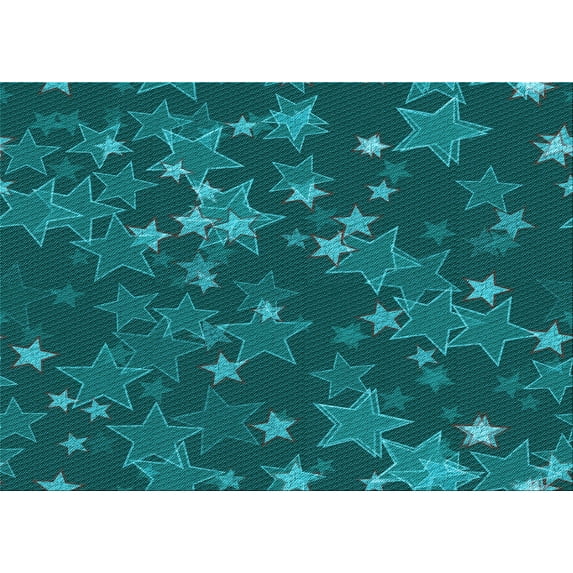 Ahgly Company Machine Washable Indoor Rectangle Transitional Dark Turquoise Green Area Rugs, 2' x 4'