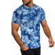 thumbnail image 4 of Ceisia Men's Slim Fit Blue Pixelated Camouflage Print Crew Neck Short Sleeve Casual T-Shirt Gifts, 4 of 9