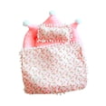 thumbnail image 2 of Cama de muñeca Cómoda figura de peluche Cama para dormir Adorno de escritorio Muñeca adorable Rosa, 2 of 7