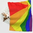 thumbnail image 5 of Dog Blanket Pride Rainbow Flag Soft Dog Blankets for Small Medium Dogs Pet Cat Puppy Blanket Mat Cover, 5 of 7